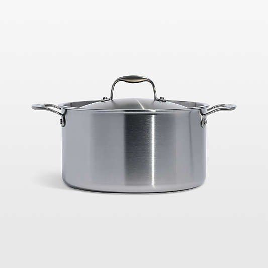 Made In Stainless Clad 8-Qt. Stockpot with Stainless Steel Hardware