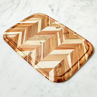 View Madeira Large Herringbone Acacia Wood Board details