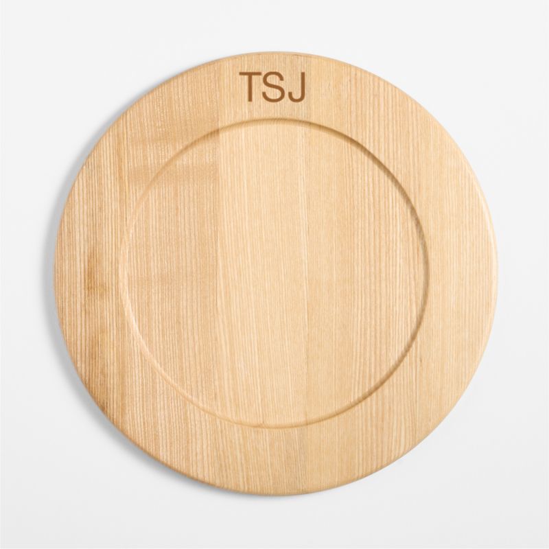 Madeira Acacia with a Oak Finish Charger Plate - image 1 of 3