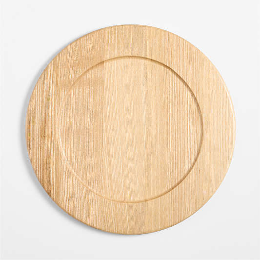 Madeira Acacia with a Oak Finish Charger Plate