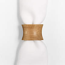Maderia Oak Napkin Ring | Crate & Barrel