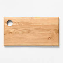 Madeira Small Oak Wood Serving Board | Crate & Barrel