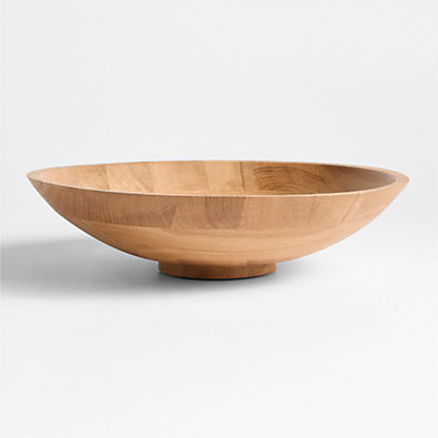 View Madeira 14" Oak Wood Salad Serving Bowl details