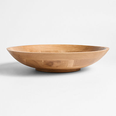 View Madeira 17" Oak Wood Salad Serving Bowl details