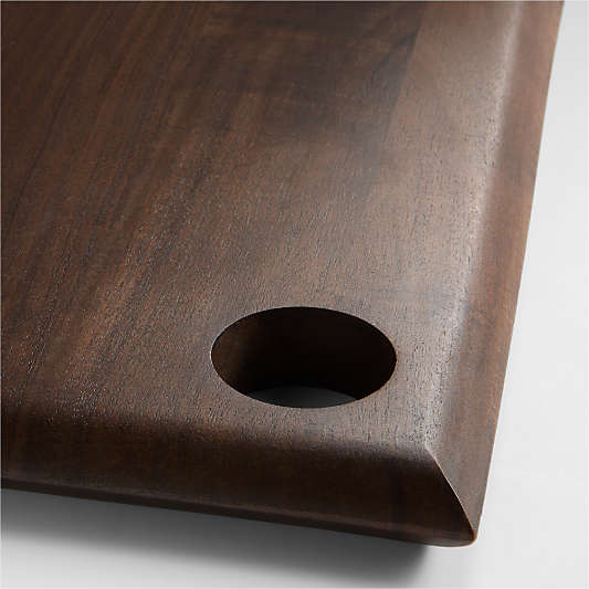 Madeira Small Walnut-Finished Acacia Wood Serving Board