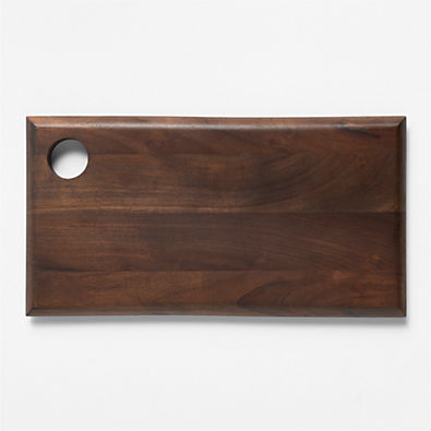 View Madeira Small Walnut-Finished Acacia Wood Serving Board details