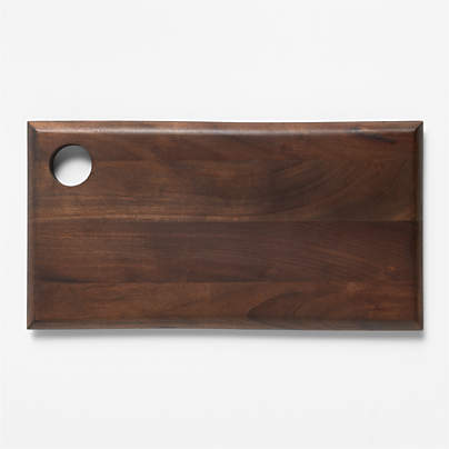 Madeira Small Walnut-Finished Acacia Wood Serving Board
