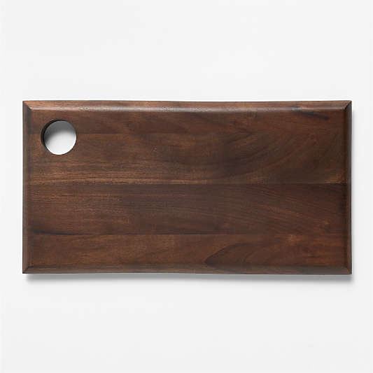 Madeira Small Walnut-Finished Acacia Wood Serving Board
