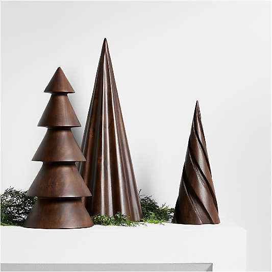 Madeira Walnut Wood Decorative Turned Trees