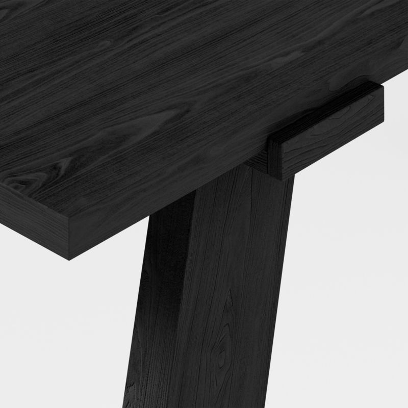 Madison 72" Ebonized Wood Desk - image 5 of 6