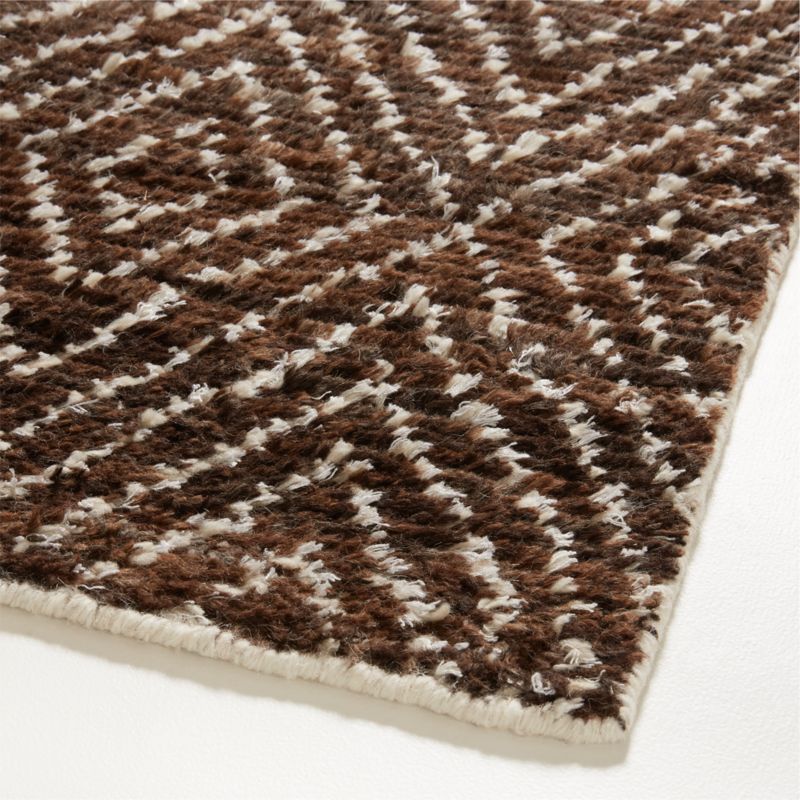 Madrid Wool and Viscose Hand-Knotted Espresso Brown Area Rug 6'x9' - image 6 of 7