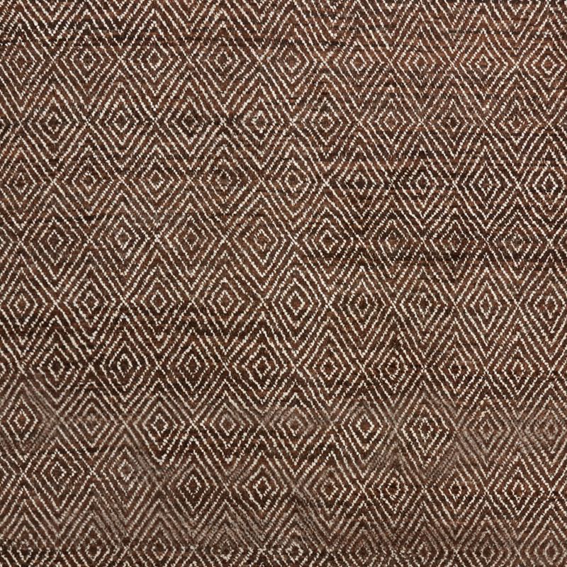 Madrid Wool and Viscose Hand-Knotted Espresso Brown Area Rug 6'x9' - image 0 of 7