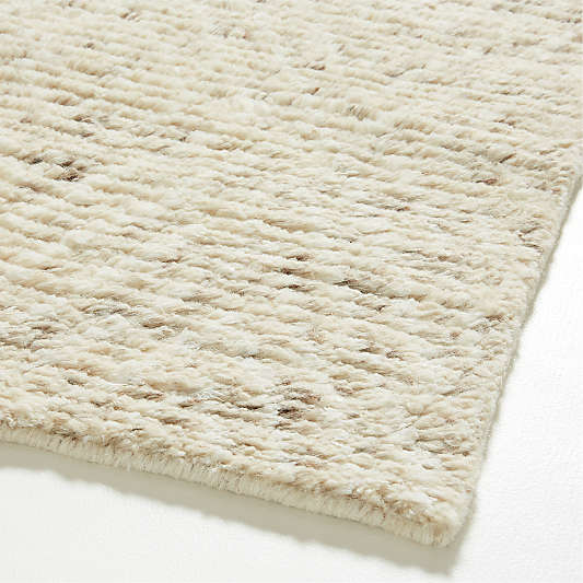 Madrid Wool and Viscose Hand-Knotted Sand Brown Area Rug 12'x15'