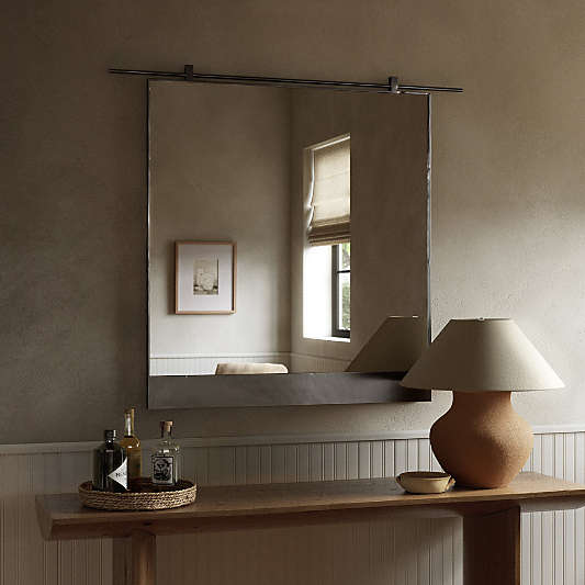 Mael Antique Black Wall Mirror 30" x 34"