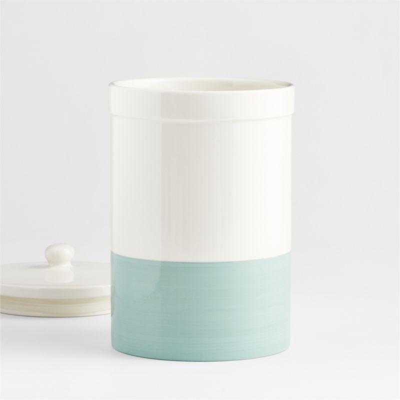 Maeve 5 Lb Extra-Large Dipped Ceramic Canister with Lid