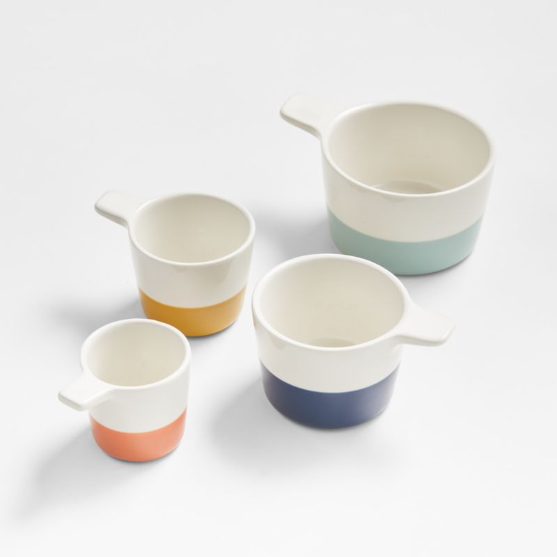 Maeve Dipped Ceramic Dry Measuring Cups + Reviews | Crate & Barrel