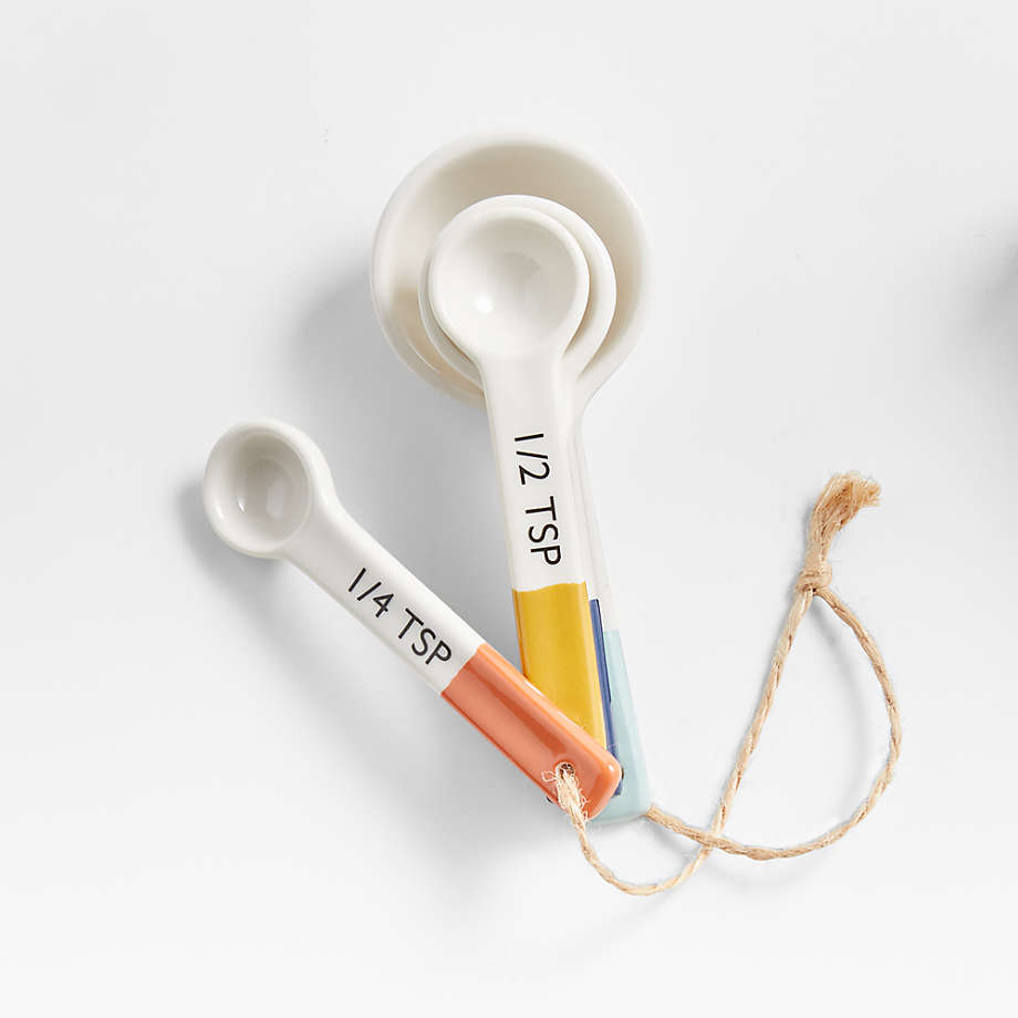 Maeve Dipped Ceramic Measuring Spoons + Reviews