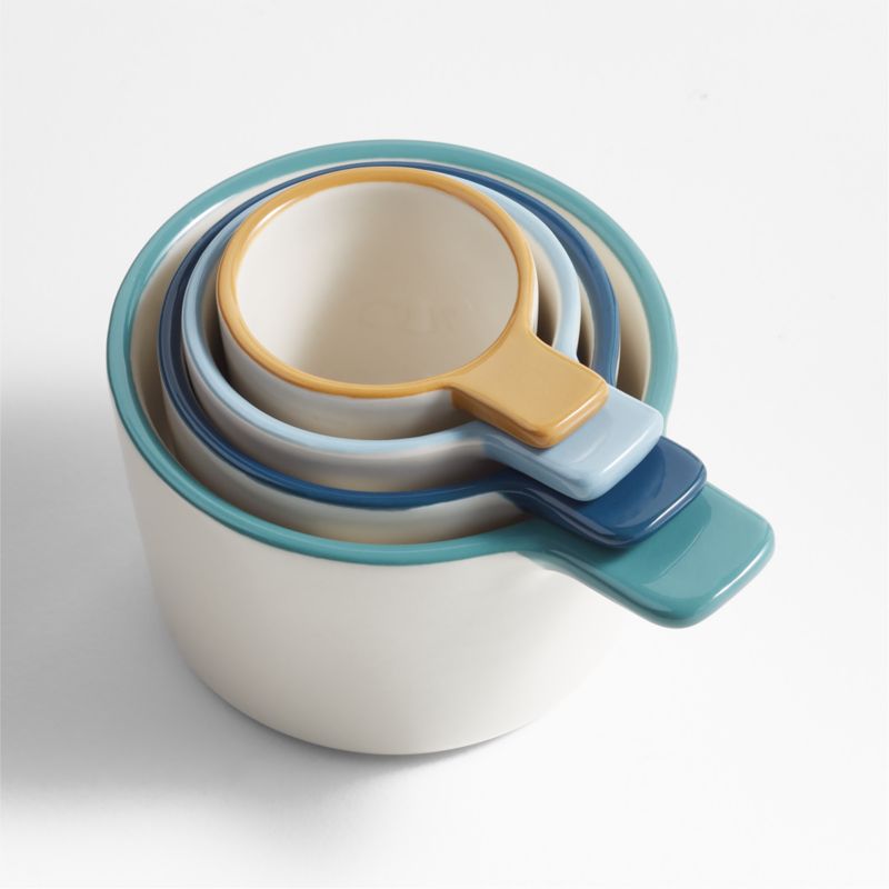 Maeve Multi-Colored Ceramic Measuring Cups