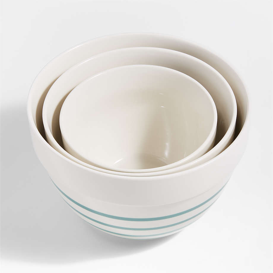 Orabel White Melamine Mixing Bowls with Lids, Set of 3 + Reviews, Crate &  Barrel