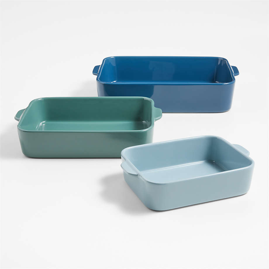 Maeve Ombre Baking Dishes, Set of 3 + Reviews | Crate & Barrel