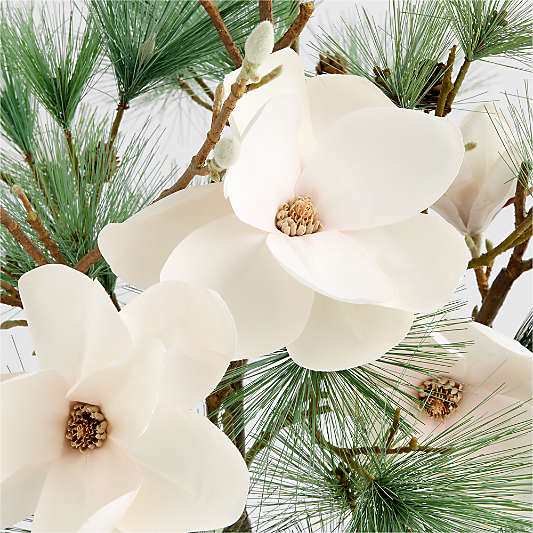 Faux Magnolia Stem and Needle Pine Stem Bundle