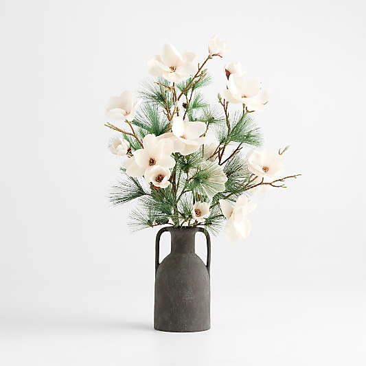 Faux Magnolia Stem and Pine Needle Stem Bundle by Abigail Ahern