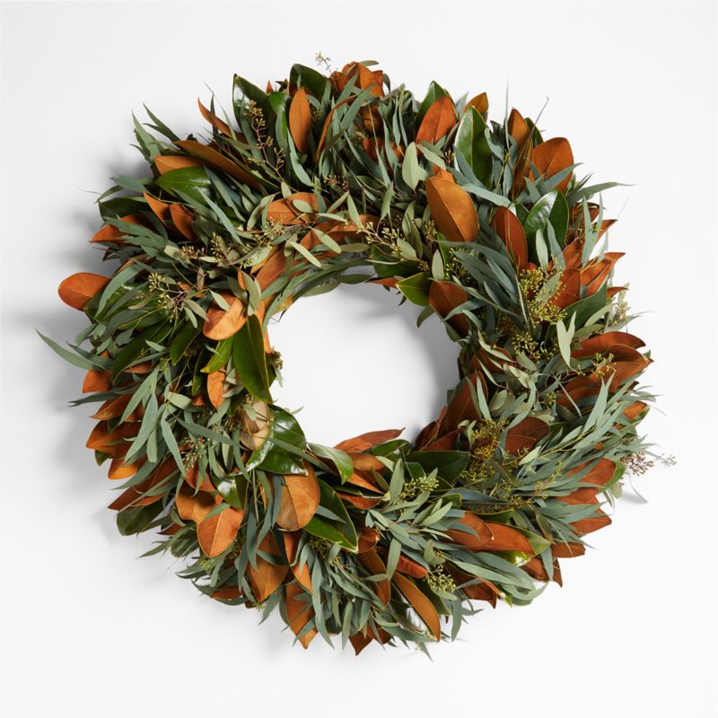 Live Magnolia & Willow Wreath - image 0 of 4