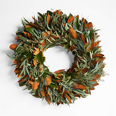 Dried Greenery & Flower Wreath + Reviews, Crate & Barrel