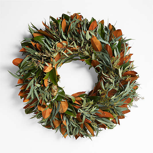 Live Magnolia & Willow Wreath