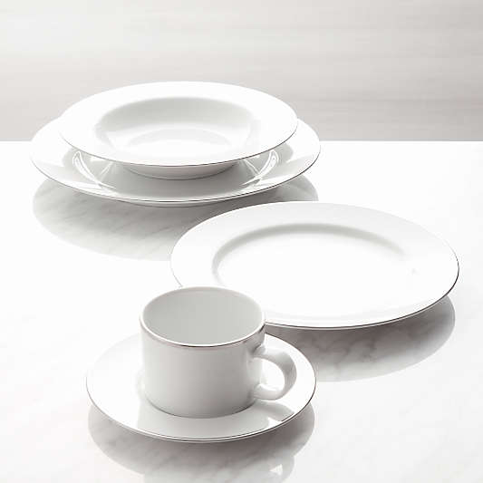 Maison Platinum Rim 5-Piece Place Setting