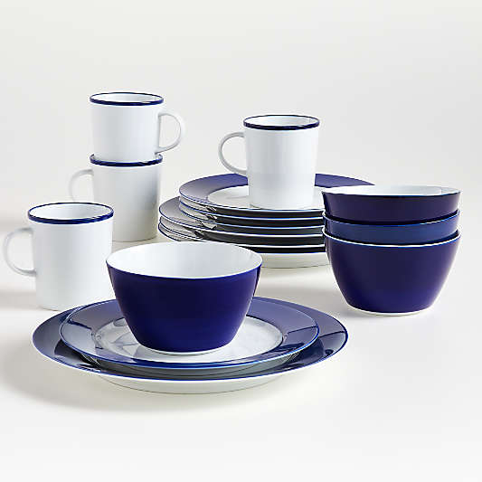 Maison Cobalt Blue 16-Piece Dinnerware Set