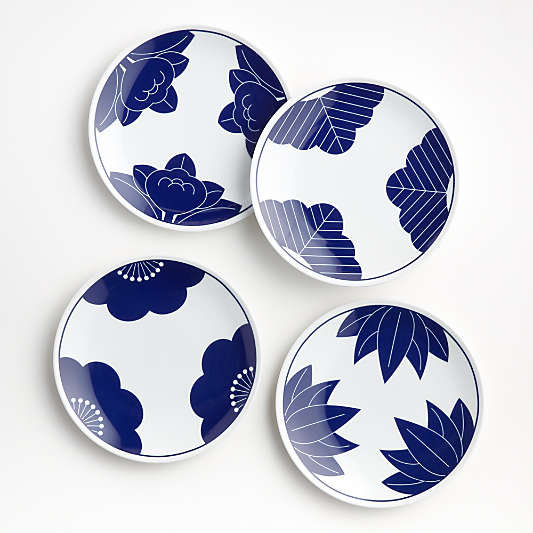 Maison Cobalt Blue Dessert Plates, Set of 4