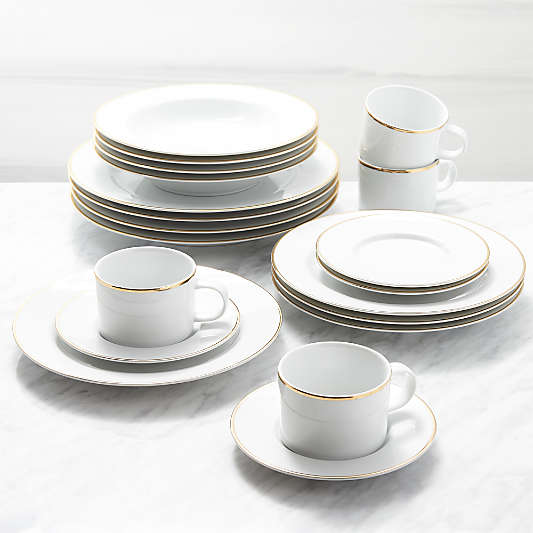 Maison Gold Rim 20-Piece Place Settings