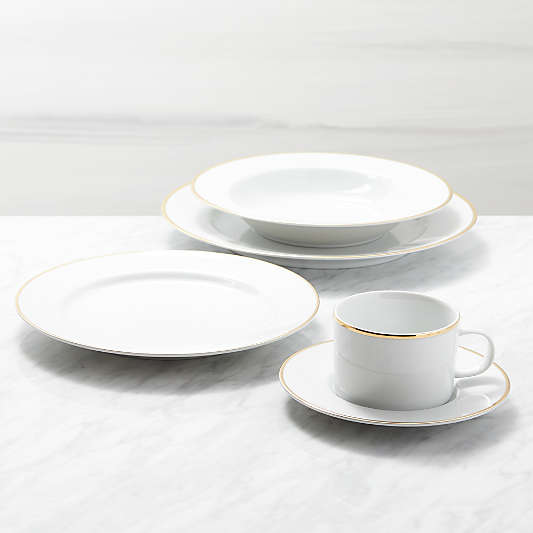 Maison Gold Rim 5-Piece Place Setting