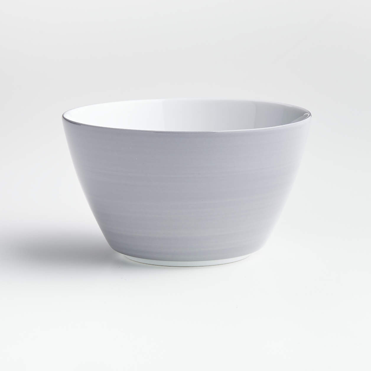 Maison Grey Cereal Bowl + Reviews Crate & Barrel