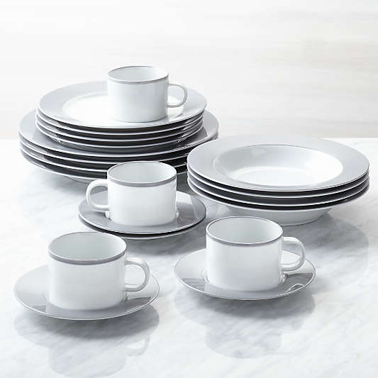 Maison Grey 20-Piece Dinnerware Set