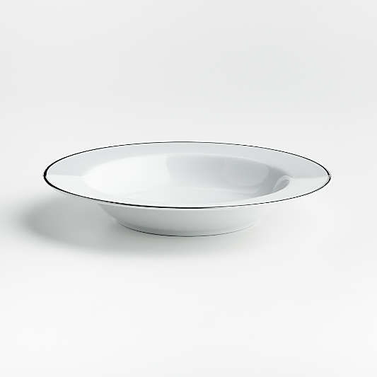 Maison Platinum Rim Low Bowl