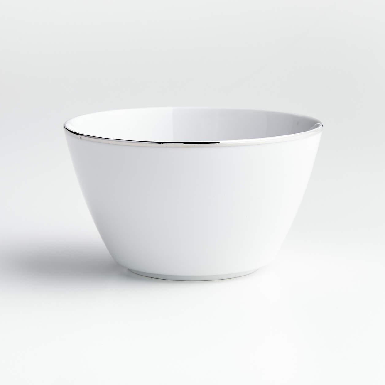 Maison Platinum Rim Cereal Bowl + Reviews Crate & Barrel