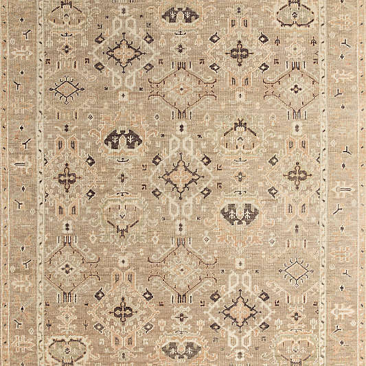 Maldives Wool Traditional Hand-Knotted Earth Area Rug