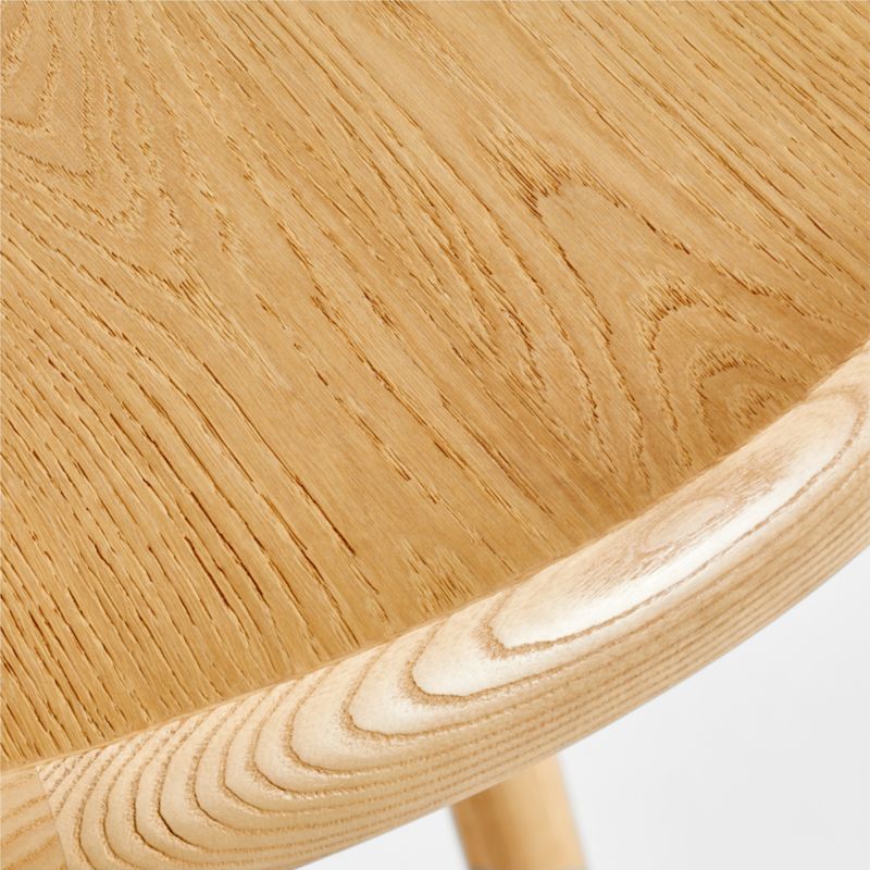 Malin 78" Oval Natural Oak Wood Dining Table