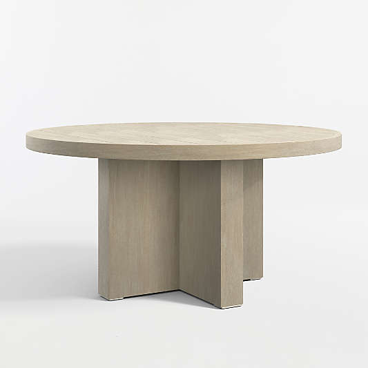 Mallorca 60" Round Wood Outdoor Dining Table