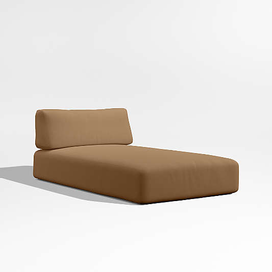 Replacement Mallorca Cast Teak Brown Sunbrella ® Outdoor Chaise Lounge Cushion