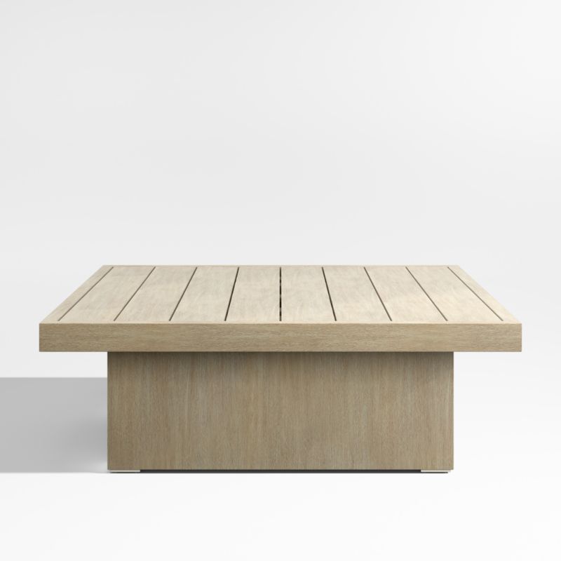 Mallorca 42" Square Wood Outdoor Coffee Table - image 6 of 8