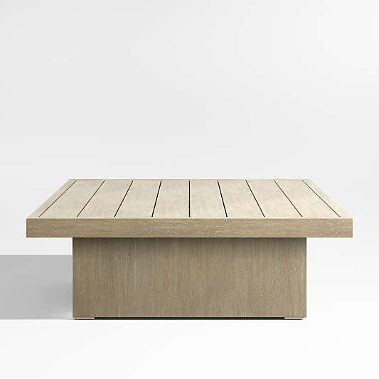 Mallorca 42" Square Wood Outdoor Coffee Table