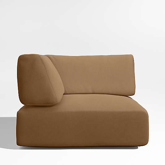 Replacement Mallorca Cast Teak Brown Sunbrella ® Outdoor Corner Chair Cushion