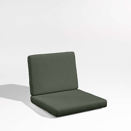 Replacement Mallorca Cast Sage Green Sunbrella ® Outdoor Dining Chair Cushion