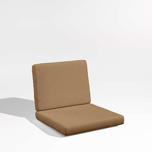 Replacement Mallorca Cast Teak Brown Sunbrella ® Outdoor Dining Chair Cushion