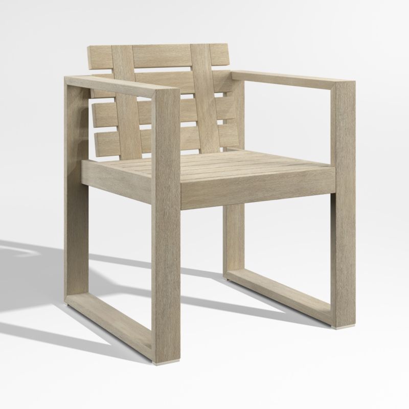 Mallorca Wood Outdoor Dining Arm Chair