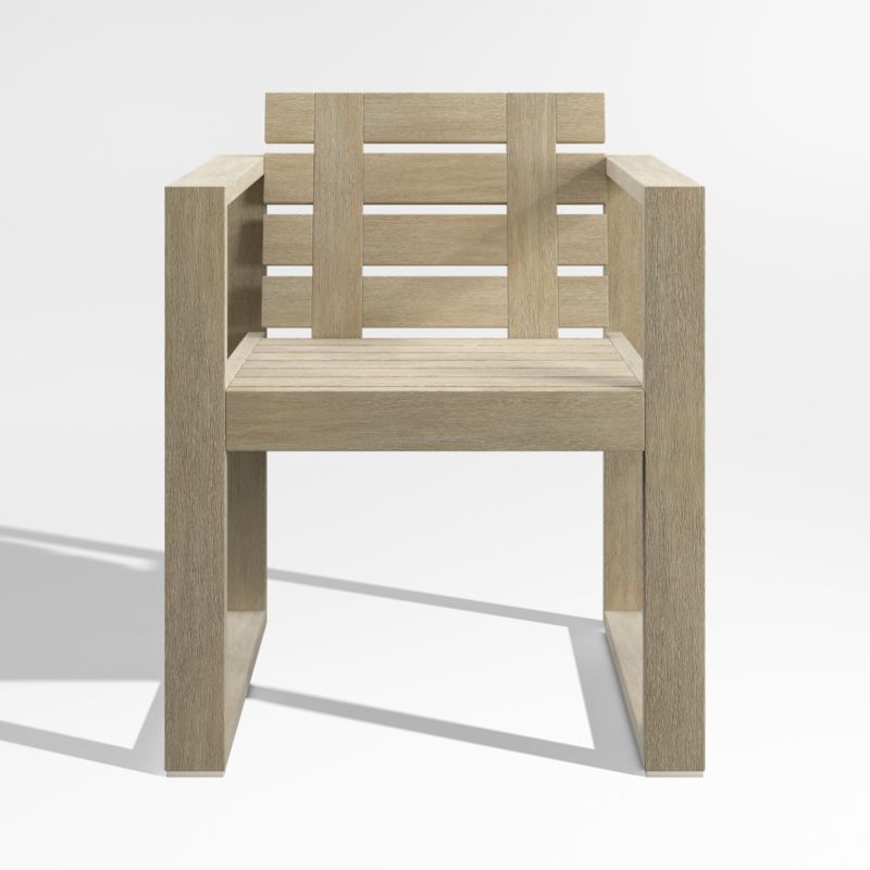 Mallorca Wood Outdoor Dining Arm Chair
