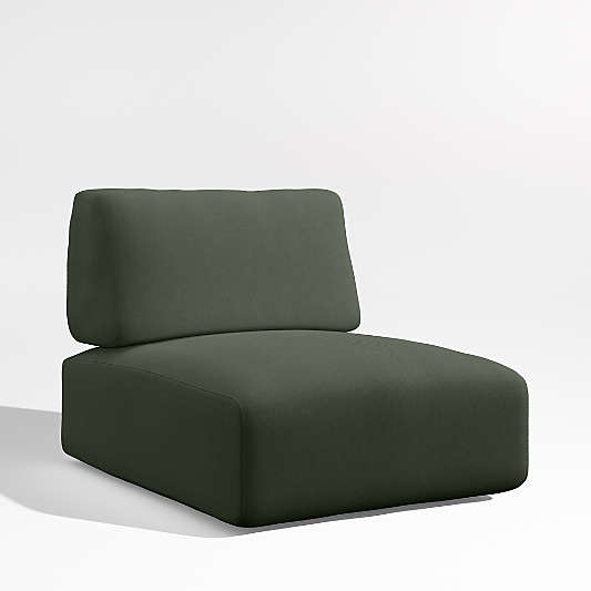 Replacement Mallorca Cast Sage Green Sunbrella ® Outdoor Lounge Chair Cushion